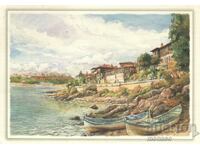 Παλιά καρτ ποστάλ - Σωζόπολη, το τείχος