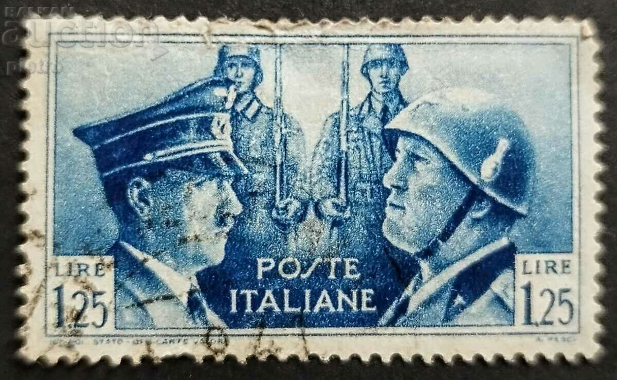 Италия. 1941г. Използвана пощенска марка от 1,25 лири, изд..