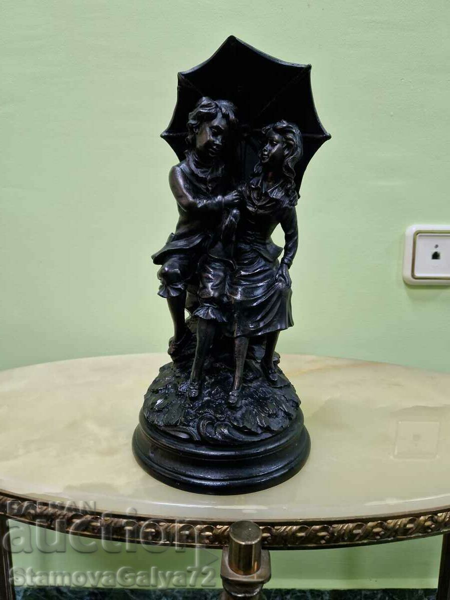 A wonderful antique author French figure statuette