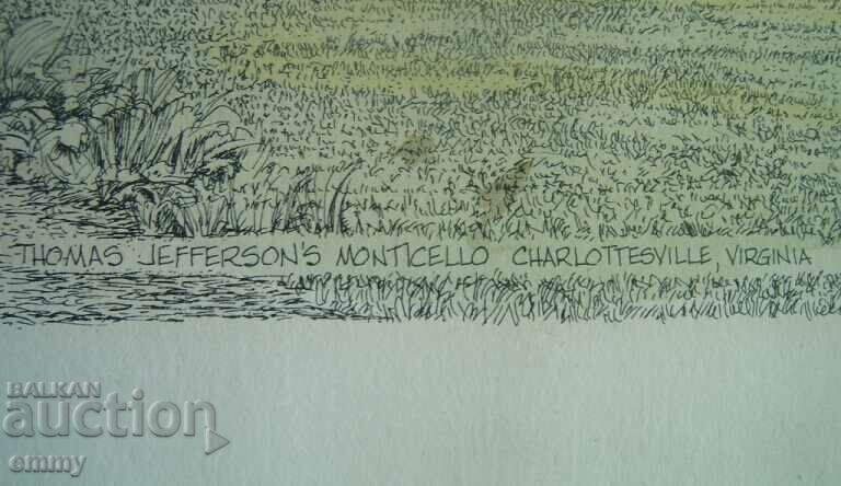 Auction Drawing graphic "Monticello Estate of Thomas Jefferson" Auction Drawing graphic "Monticello Estate of Thomas Jefferson"