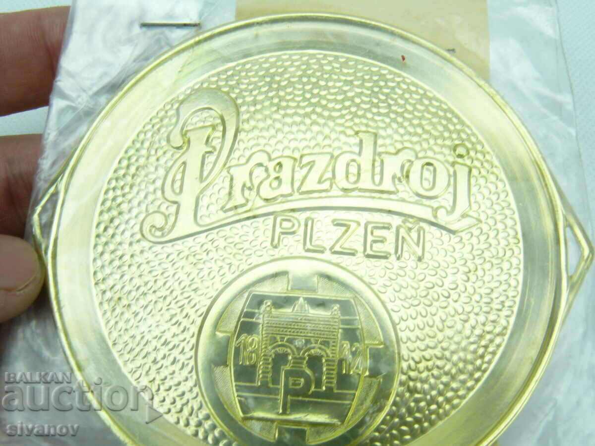 Interesting old Prazdroj Plzen Beer Coaster #2232 - 5