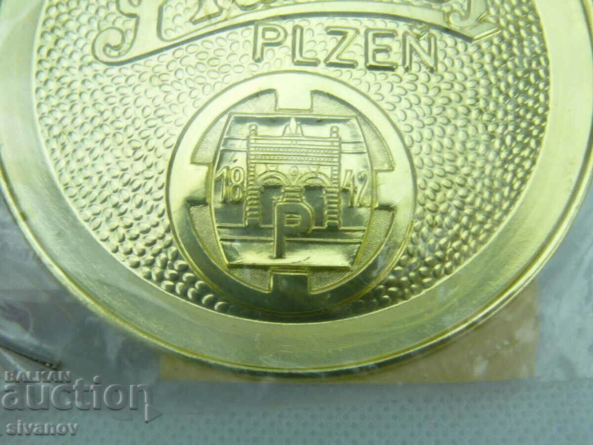 Interesting old Prazdroj Plzen Beer Coaster #2232 - 6