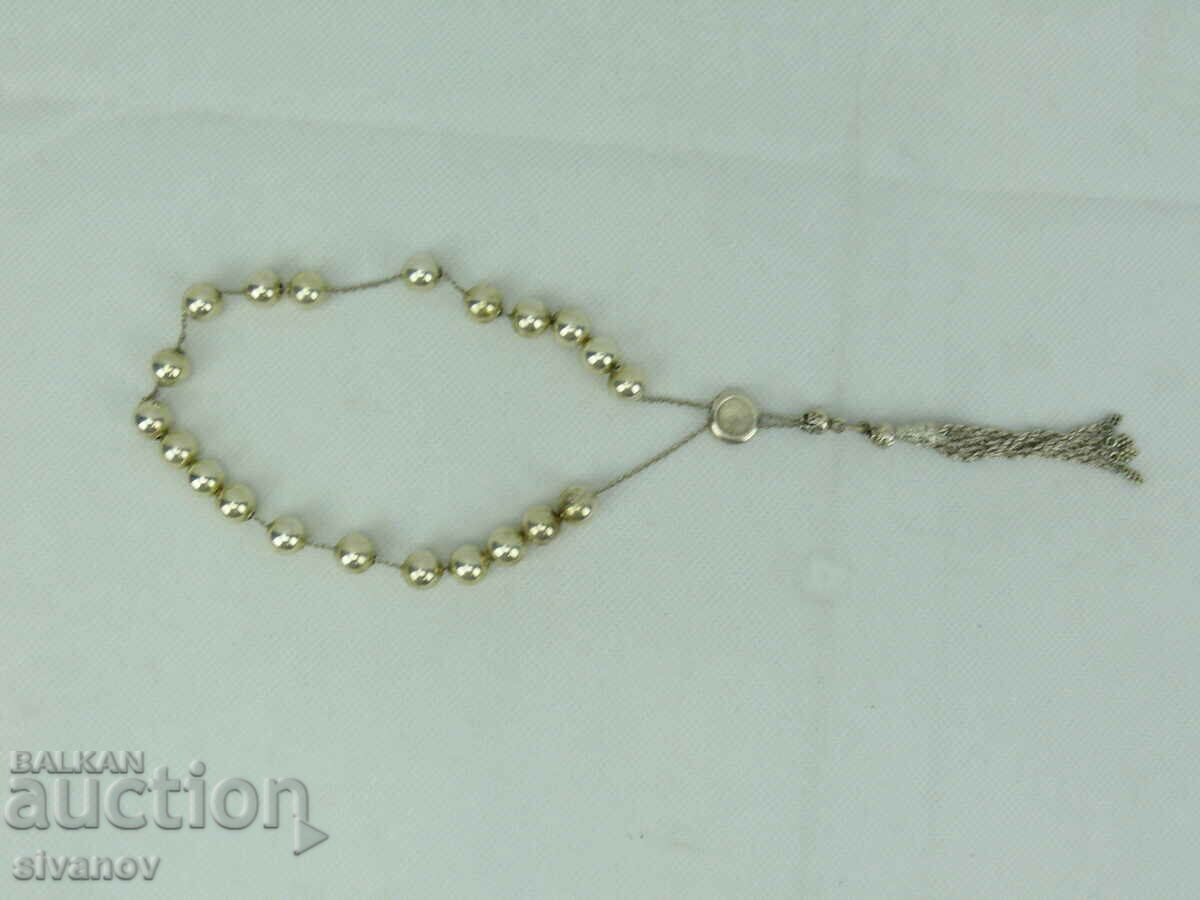Interesting rosary necklace pendant metal #2233