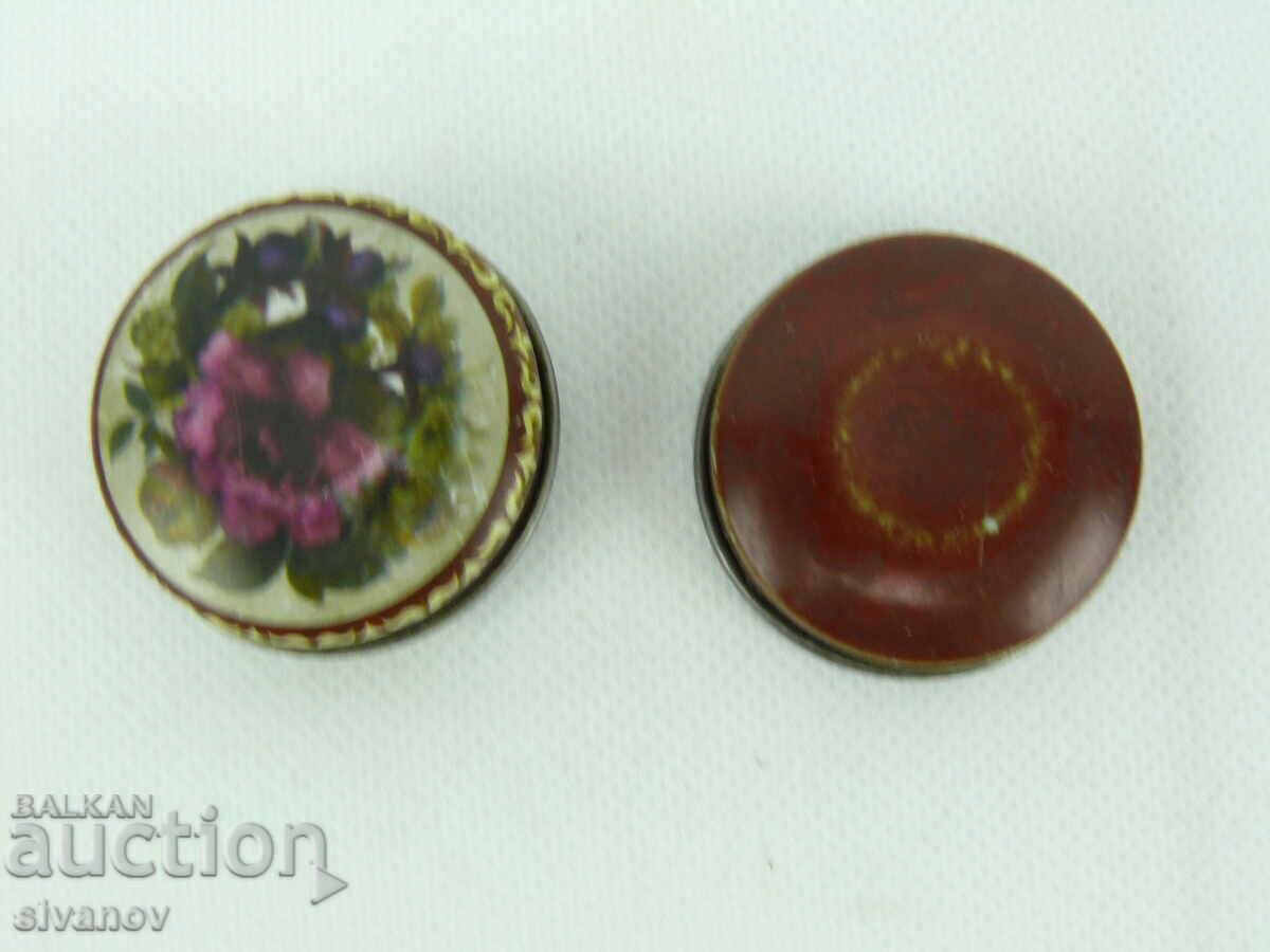 Vintage Small Tin Metal Box #2256 - 5 Vintage Small Tin Metal Box #2256 - 5