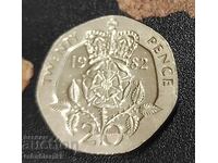 Marea Britanie 20 pence, 1982