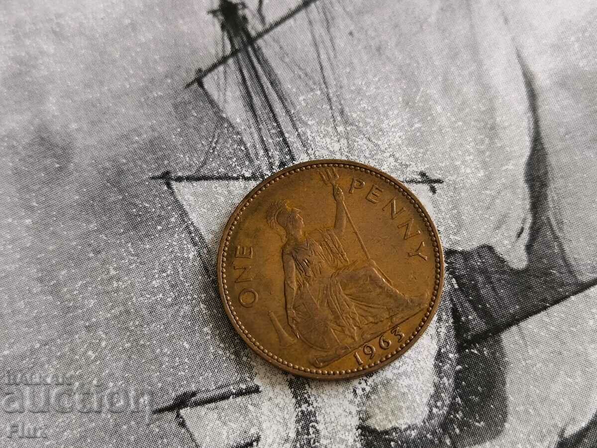 Coin - Great Britain - 1 penny | 1963