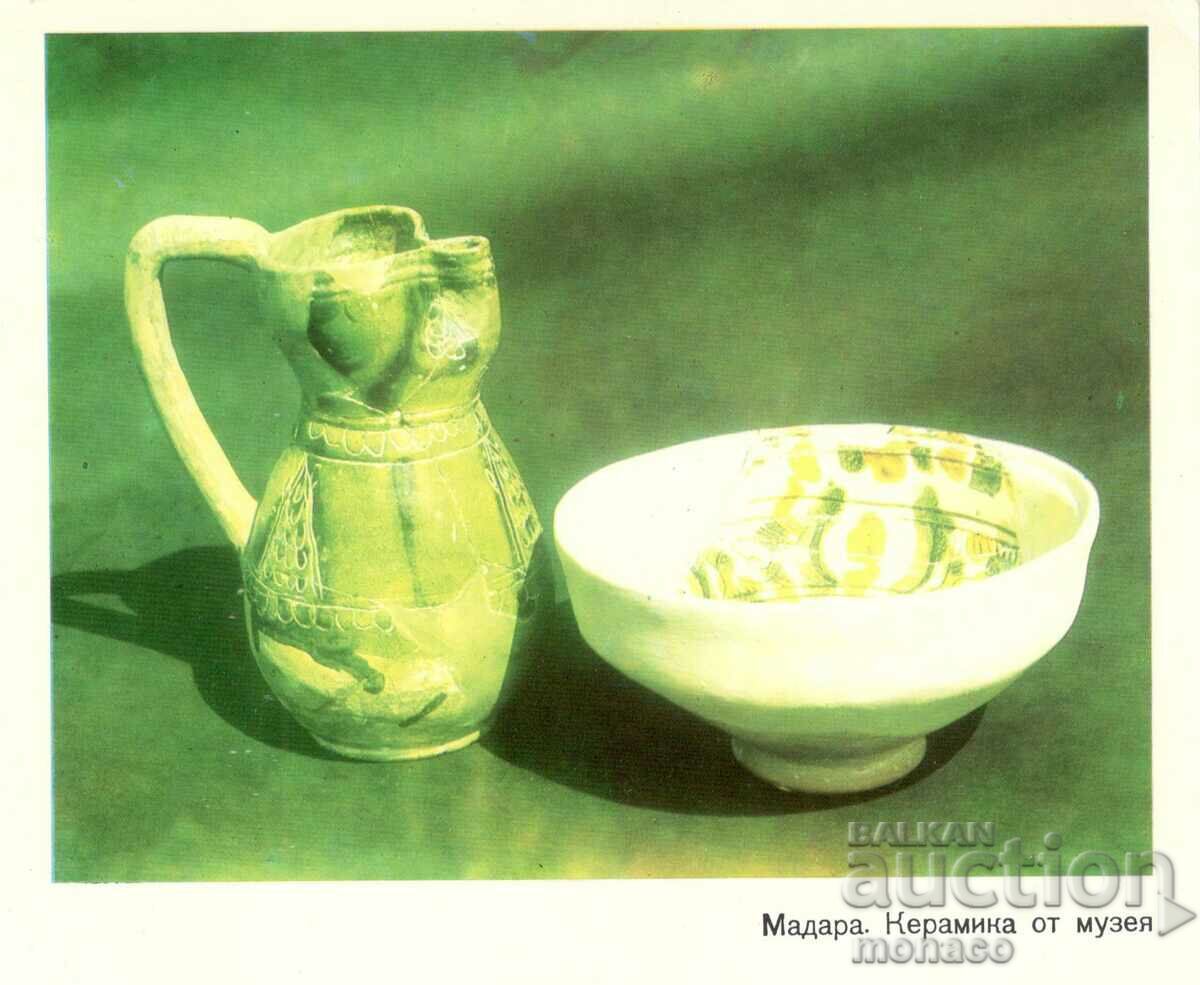 Παλιά κάρτα - Madara, Κεραμικά από το μουσείο