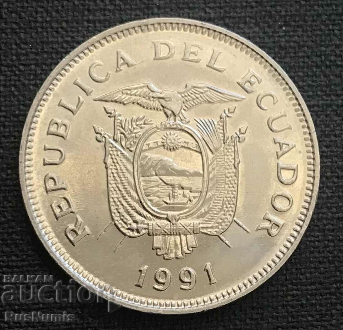 Ecuador. 20 Sucre 1991 UNC.
