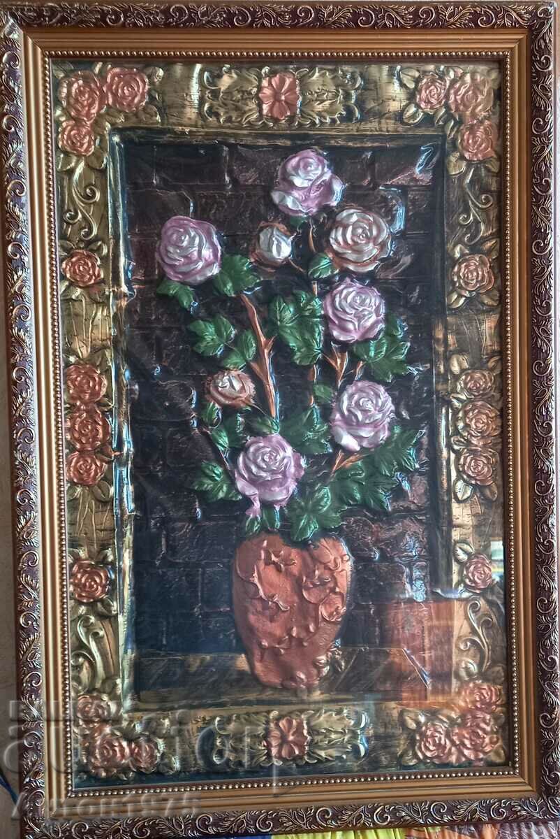 Old copper painting