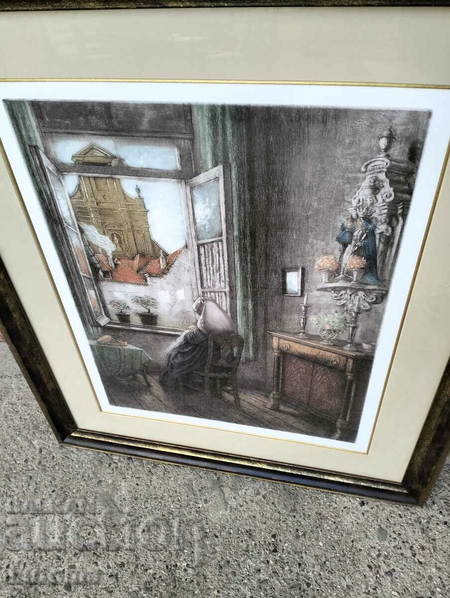 Color etching-print by Albert Geudens with price 149.99 BGN | € 76.69 Color etching-print by Albert Geudens with price 149.99 BGN | € 76.69