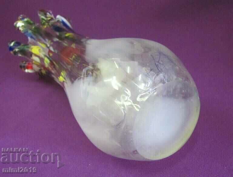 Vintich Murano Crystal Glass Massive Vase - 7