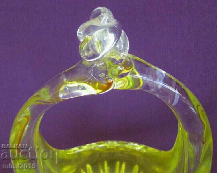 Vintich Crystal Glass Bonbonniera Fruitiera Cos - 6 Vintich Crystal Glass Bonbonniera Fruitiera Cos - 6