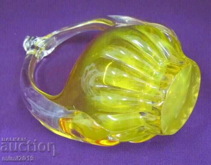 Vintich Crystal Glass Bonbonniera Fruitiera Cos - 7 Vintich Crystal Glass Bonbonniera Fruitiera Cos - 7