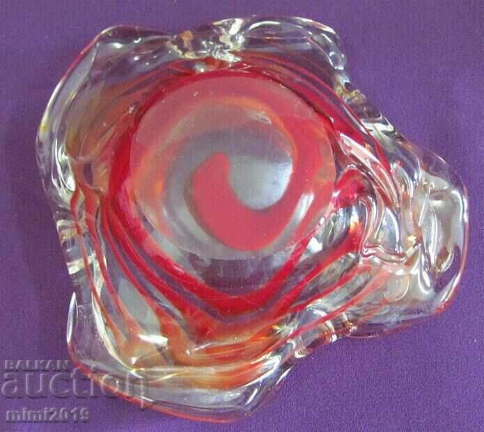 Vintich Crystal Glass Ashtray - 6