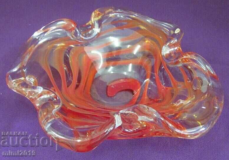 Vintich Crystal Glass Ashtray - 7