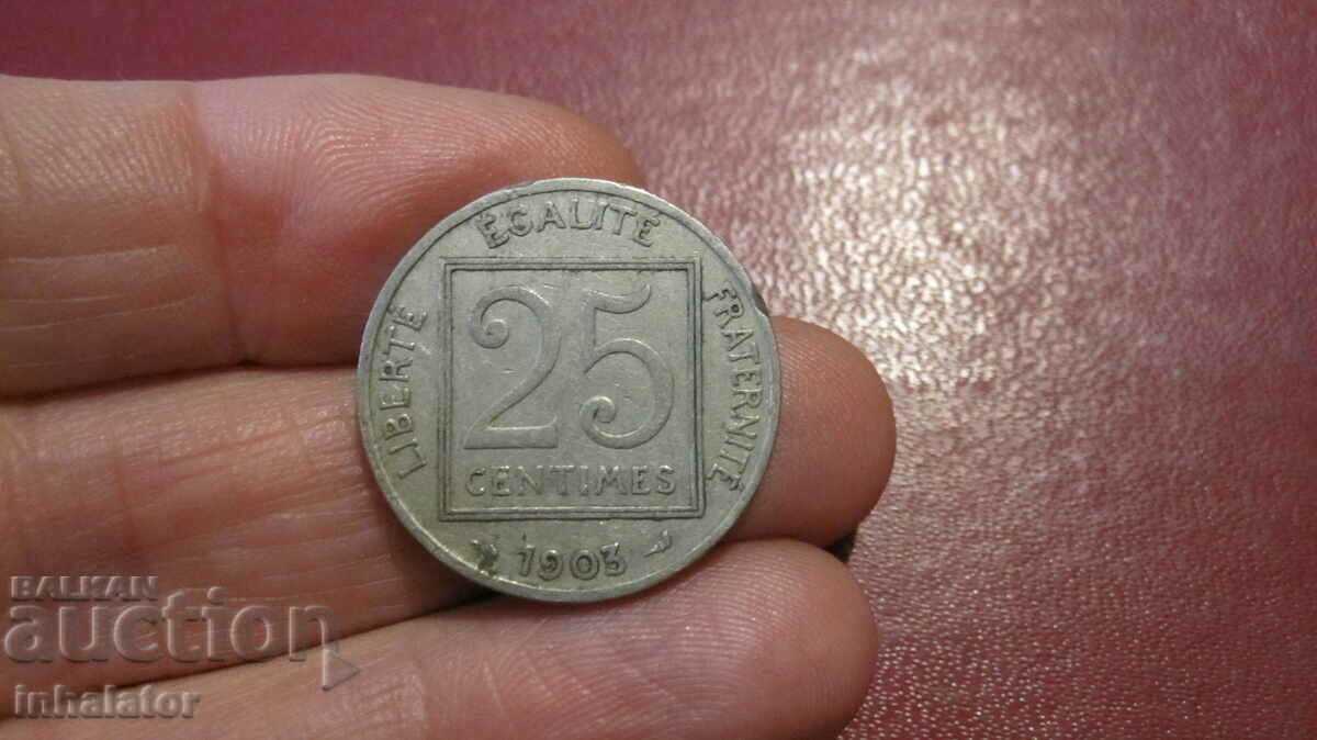 1903 25 de centimi