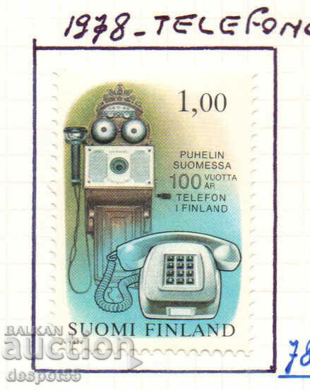 1977. Финландия. 100-годишнина на телефона във Финландия.