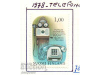 1977. Finlanda. 100 de ani de la telefonul în Finlanda.