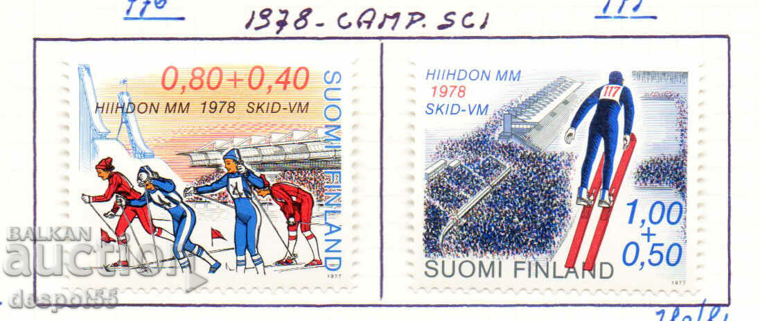 1977. Finlanda. Campionatele Mondiale de schi.