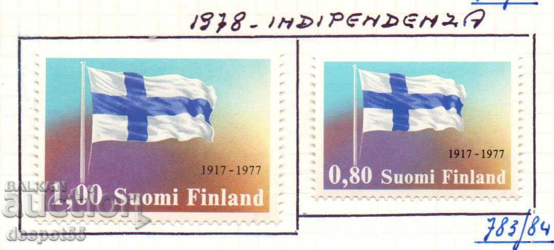 1977. Finlanda. 60 de ani de independență a Finlandei.