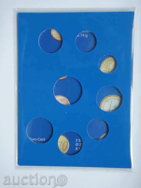 Pack of 8 euroset coins from 1 cent to 2 euros (195). with price 3.79 BGN | € 1.94 Pack of 8 euroset coins from 1 cent to 2 euros (195). with price 3.79 BGN | € 1.94