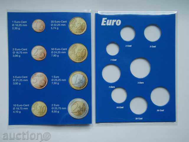 Pack of 8 euroset coins from 1 cent to 2 euros (195). - 5 Pack of 8 euroset coins from 1 cent to 2 euros (195). - 5