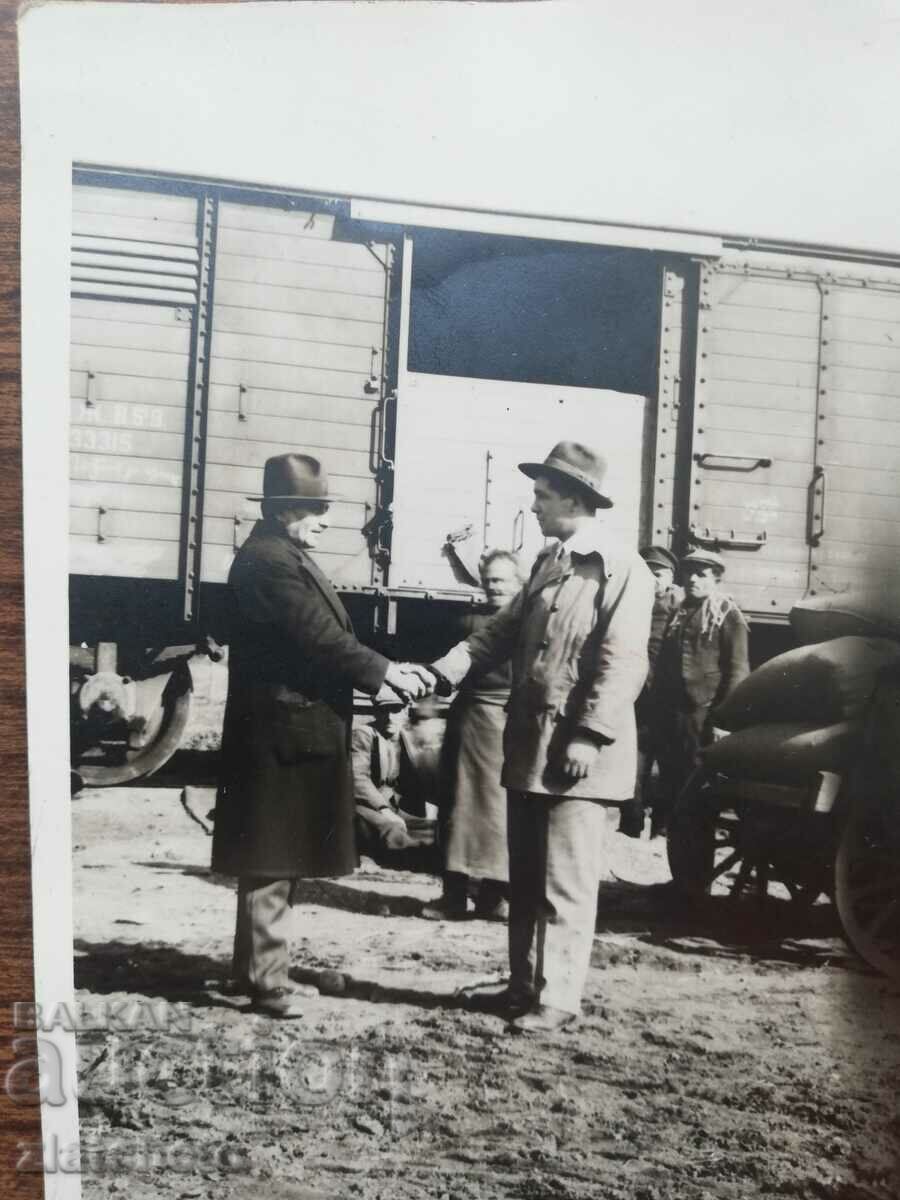 Old photo Kingdom of Bulgaria - BDZ, wagons with price 5.00 BGN | € 2.56 Old photo Kingdom of Bulgaria - BDZ, wagons with price 5.00 BGN | € 2.56