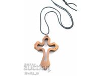 Wooden cross, necklace