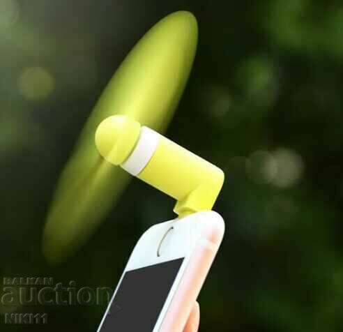 Mini ventilator USB pentru telefon Android, Android, tip C /c cu preț 6.00 BGN | € 3.07
