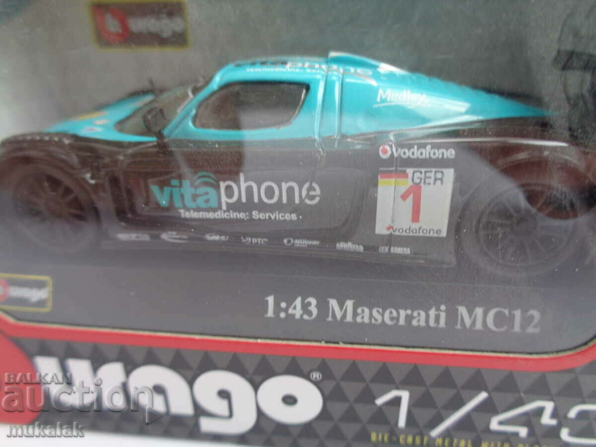1:43 BBURAGO MASERATI MC 12 CAR TOY MODEL with price 20.00 BGN | € 10.23 1:43 BBURAGO MASERATI MC 12 CAR TOY MODEL with price 20.00 BGN | € 10.23