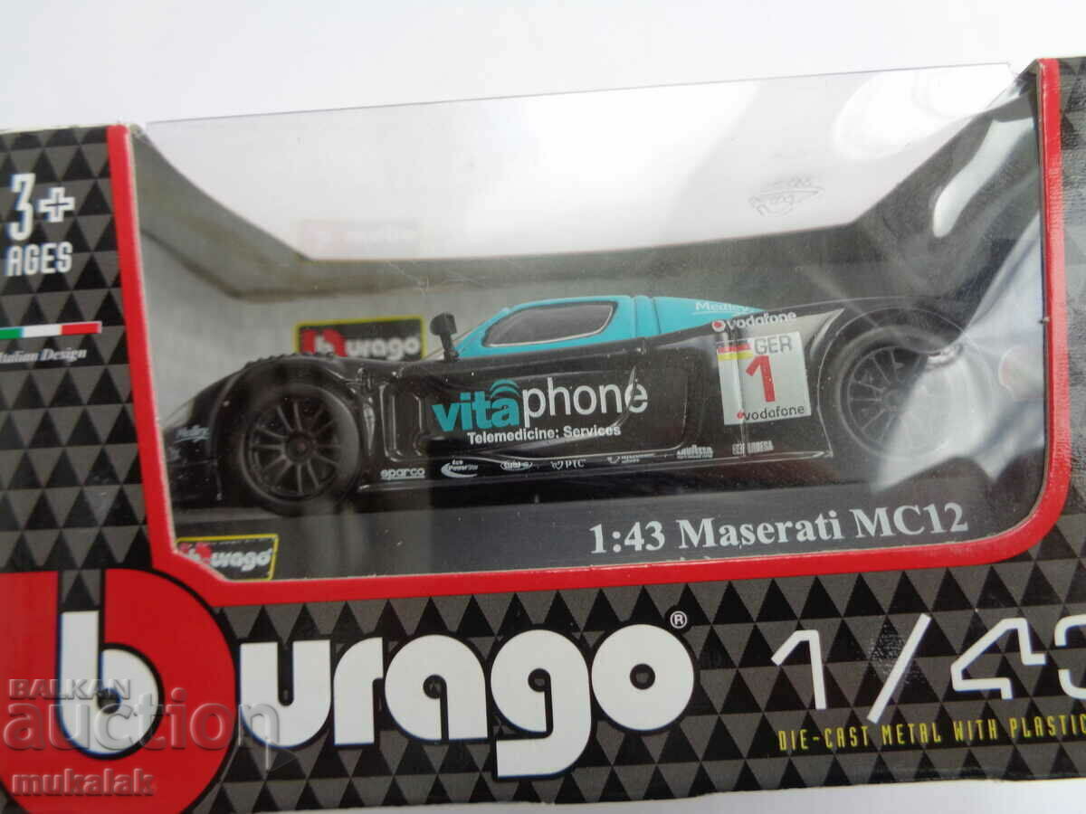 Delivery of 1:43 BBURAGO MASERATI MC 12 CAR TOY MODEL Delivery of 1:43 BBURAGO MASERATI MC 12 CAR TOY MODEL