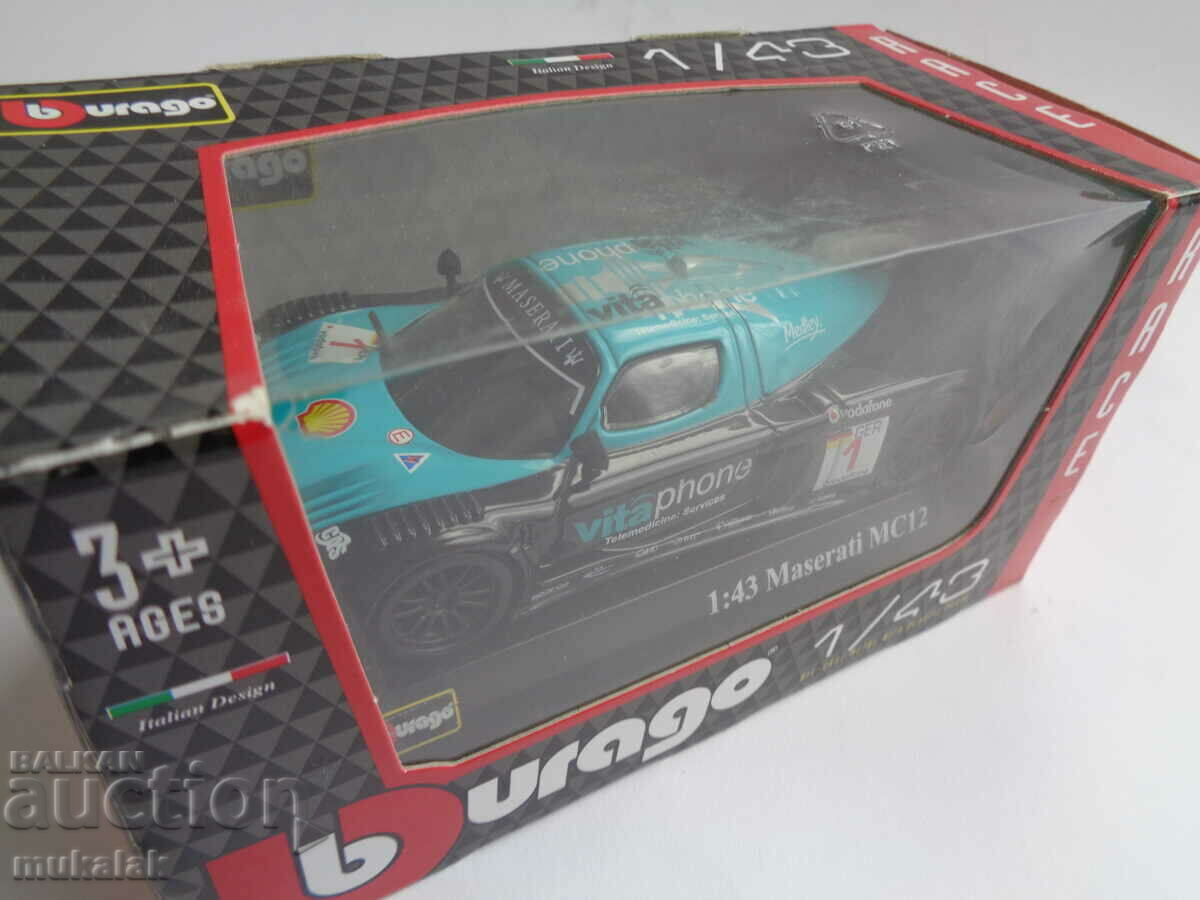 1:43 BBURAGO MASERATI MC 12 CAR TOY MODEL - 5 1:43 BBURAGO MASERATI MC 12 CAR TOY MODEL - 5