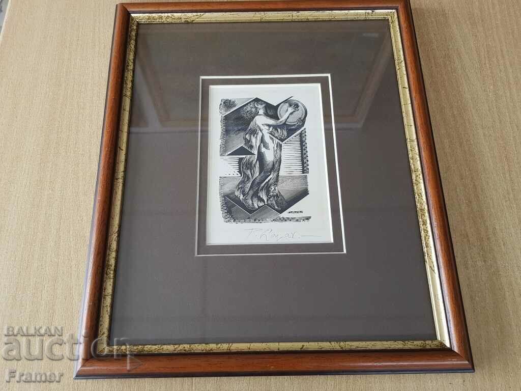 Petar Lazarov Naked body MUSE lithograph in a stylish frame - 5 Petar Lazarov Naked body MUSE lithograph in a stylish frame - 5