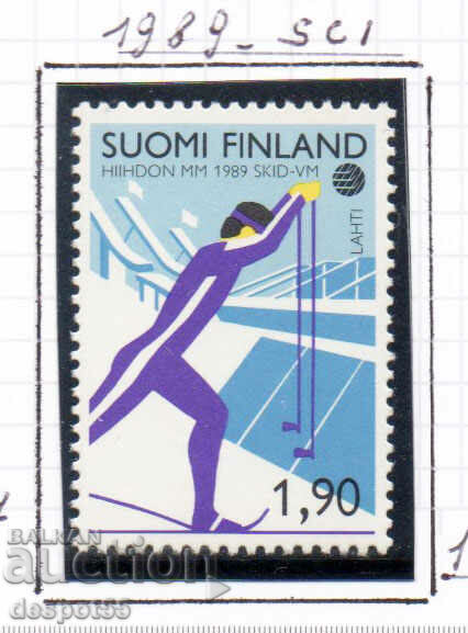 1989. Finlanda. Campionatele Mondiale de schi.