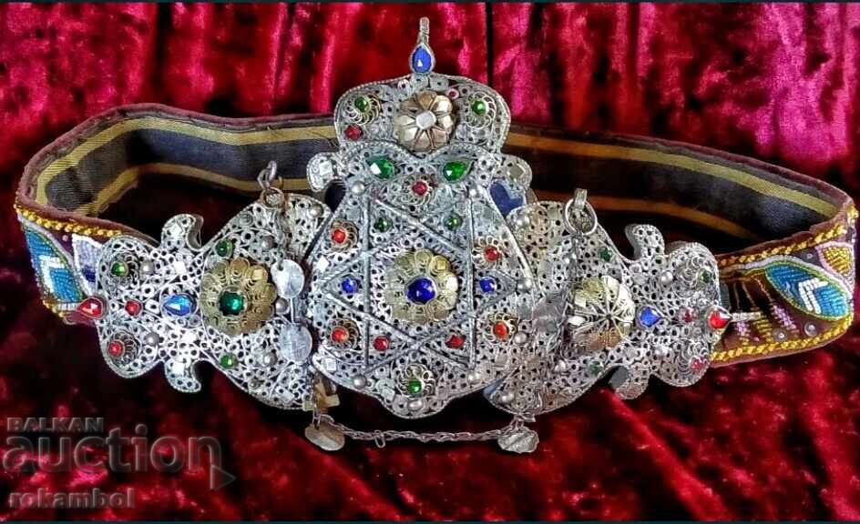 Unique silver filigree belt buckles - 5 Unique silver filigree belt buckles - 5