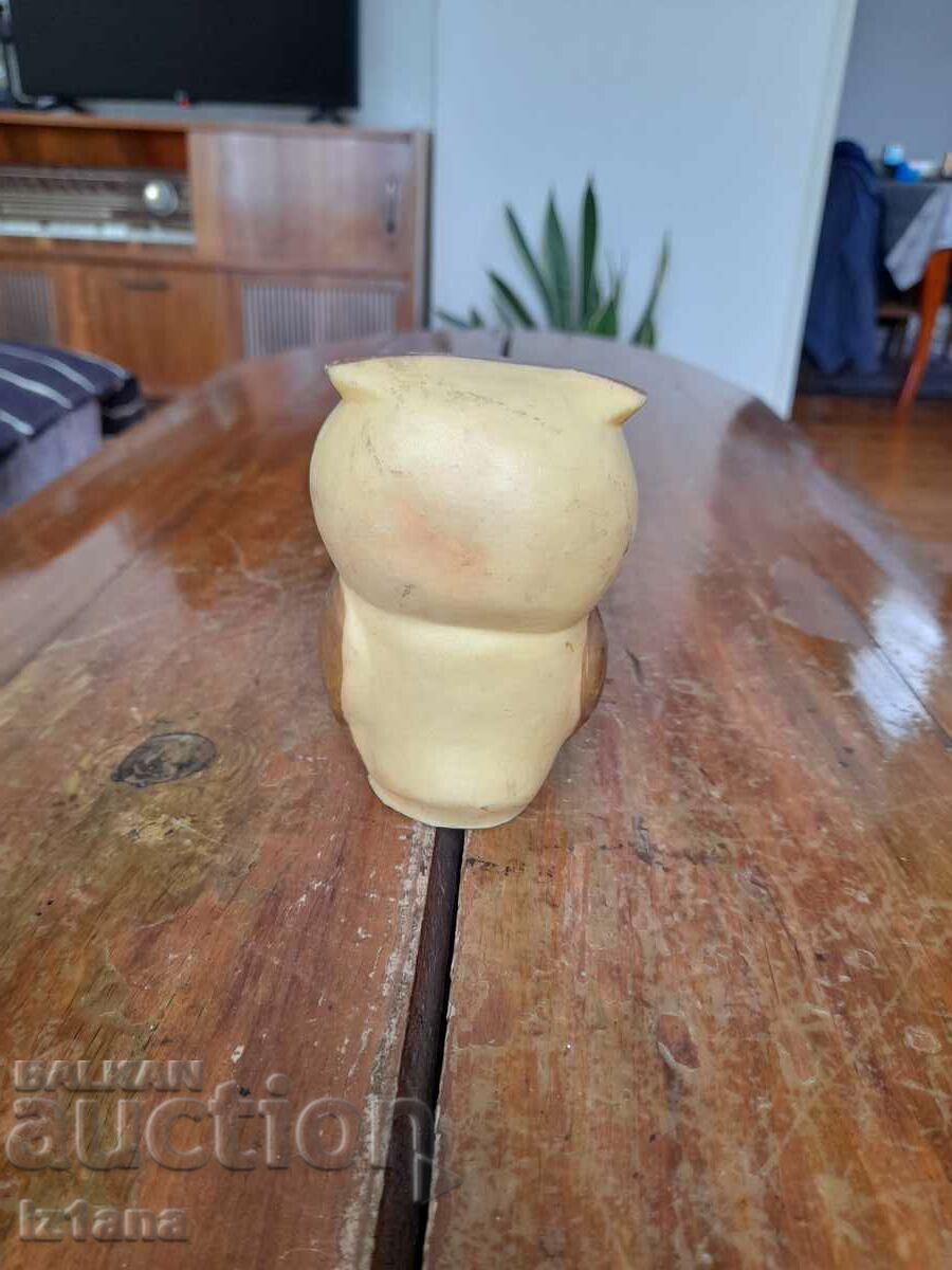 Auction Old rubber toy owl Auction Old rubber toy owl