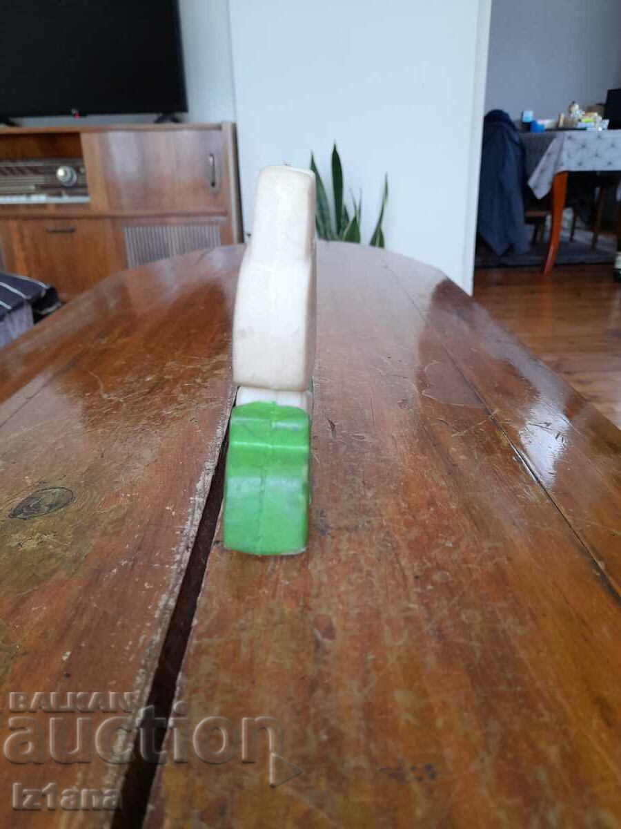 Delivery of Old rubber toy rabbit