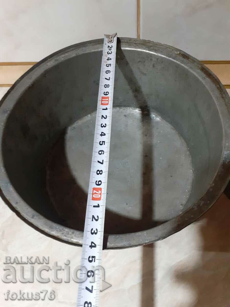 Old Renaissance copper pot with lid - tinned - 7 Old Renaissance copper pot with lid - tinned - 7