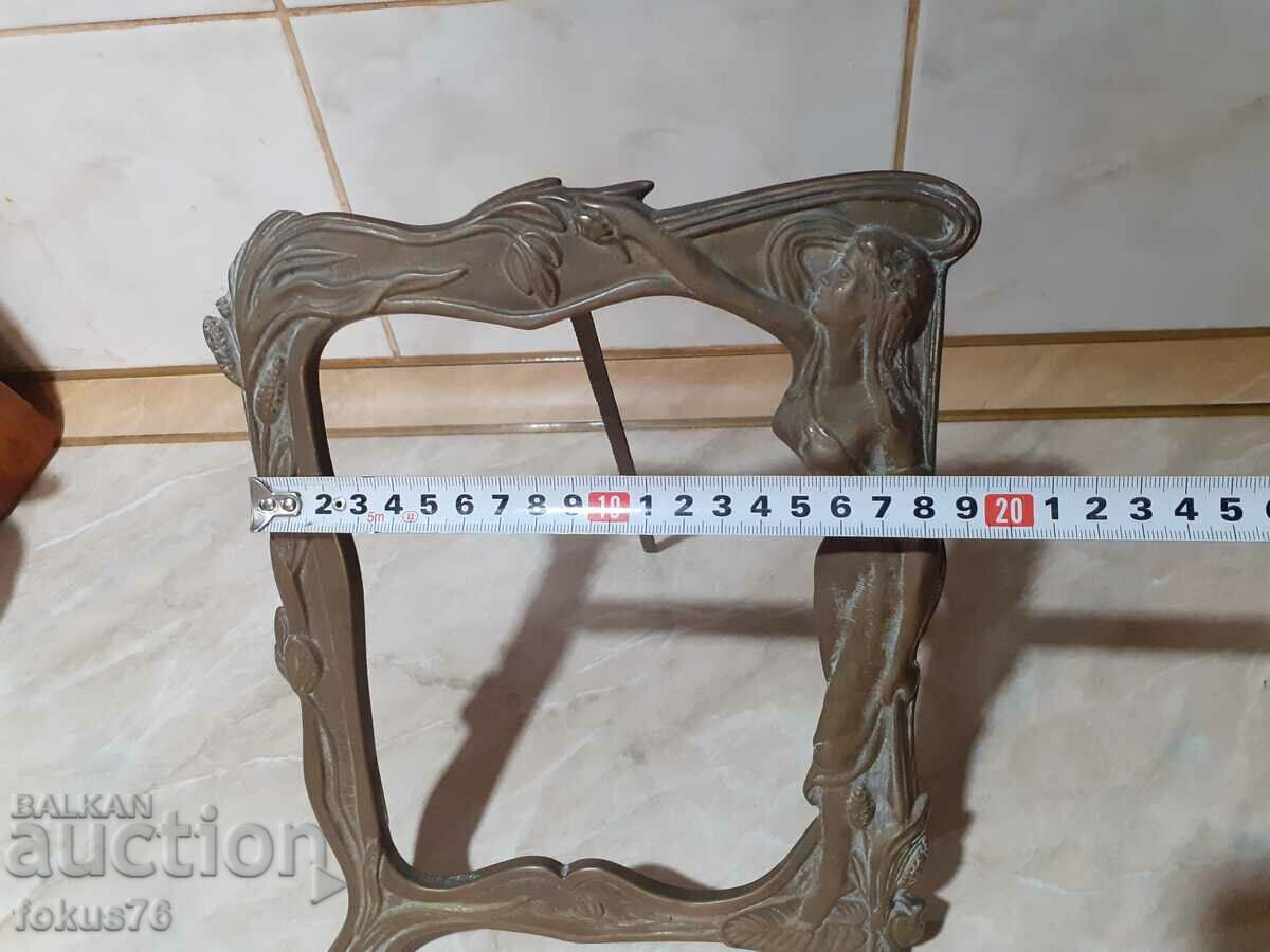 Old Baroque Bronze Picture Frame - Large - 7