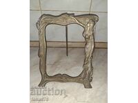 Old Baroque Bronze Picture Frame - Large