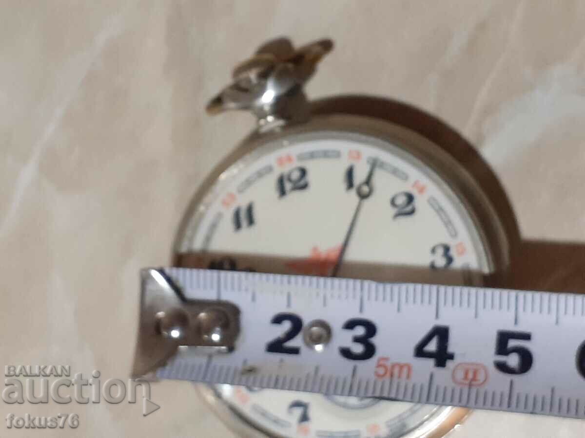 Old Russian pocket watch Lightning with a train - 7 Old Russian pocket watch Lightning with a train - 7