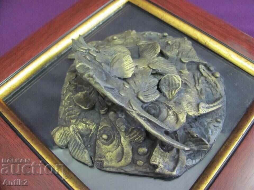 Delivery of Author's Bronze Panel Dian Georgiev 26x26 cm. Delivery of Author's Bronze Panel Dian Georgiev 26x26 cm.