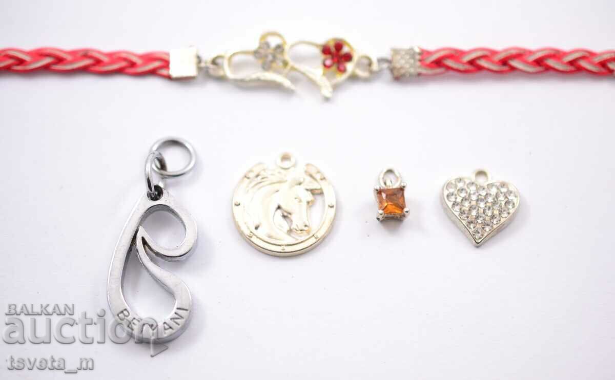 Bracelet and 4 pcs. pendants with price € 2.00 | 3.91 BGN