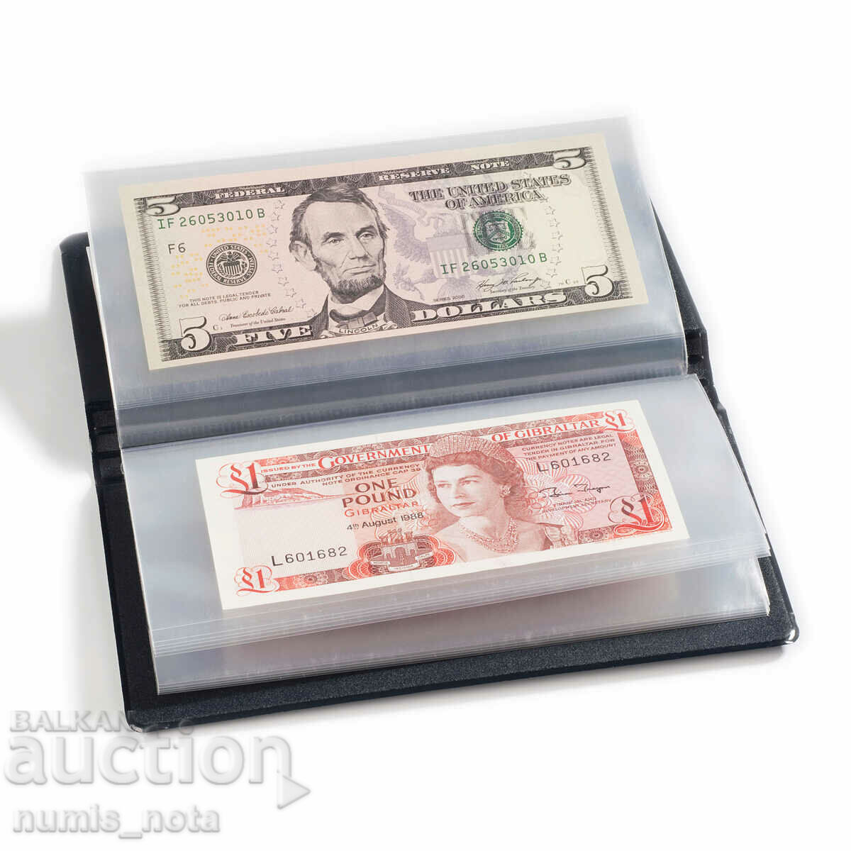POCKET ALBUM FOR BANKNOTES WITH 20 SHEETS with price 19.50 BGN | € 9.97 POCKET ALBUM FOR BANKNOTES WITH 20 SHEETS with price 19.50 BGN | € 9.97