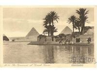 Old postcard - Cairo, the Pyramids