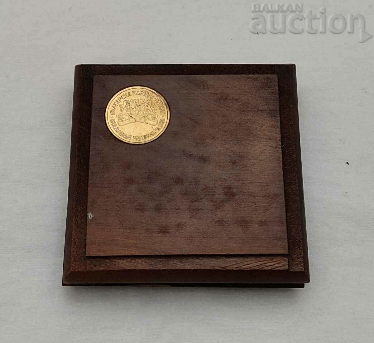 BNB WOODEN COIN BOX WITH BANK LOGO