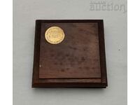 BNB WOODEN COIN BOX WITH BANK LOGO
