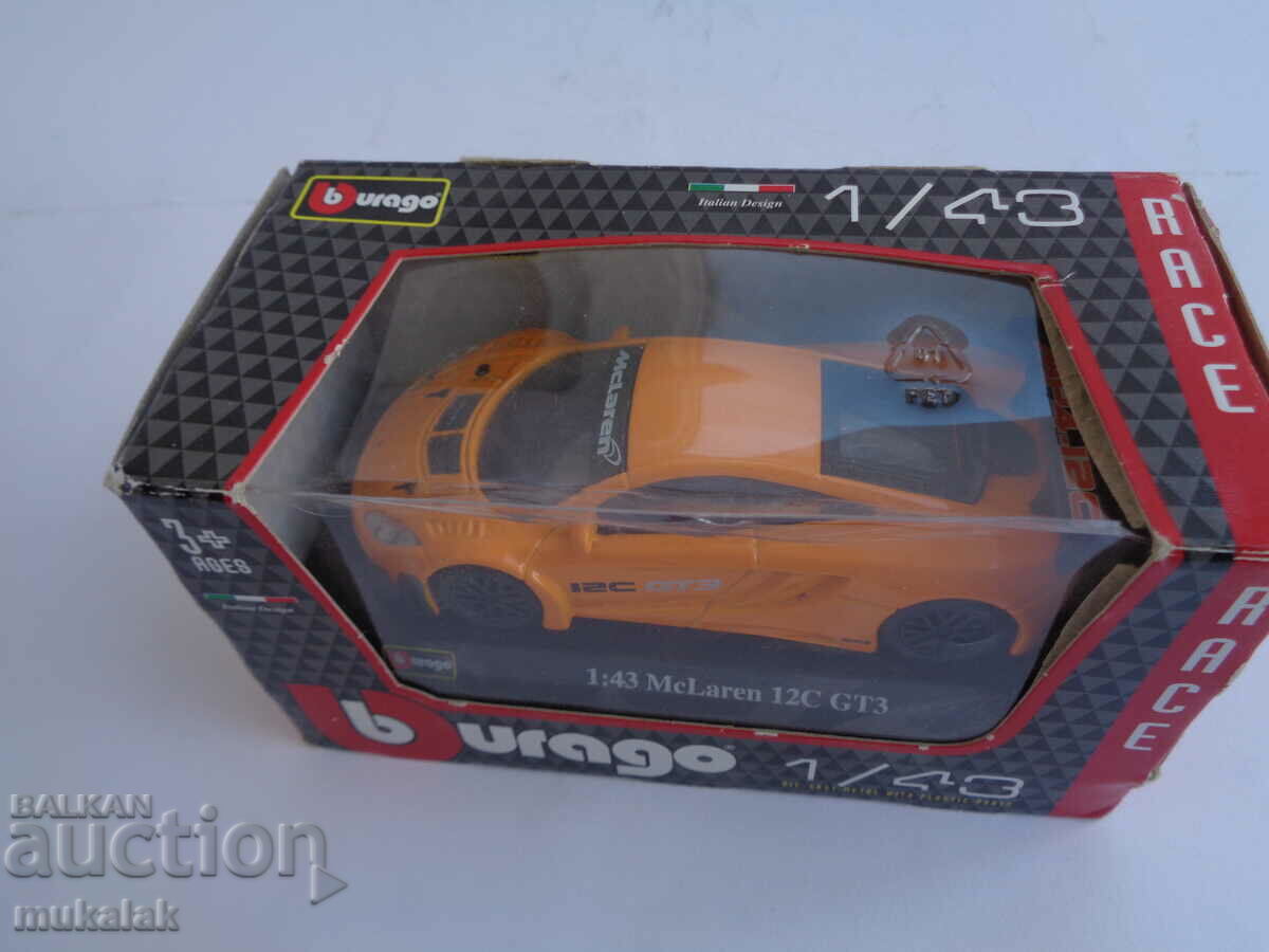 Delivery of 1:43 BBURAGO McLaren 12C GT3 CAR TOY MODEL Delivery of 1:43 BBURAGO McLaren 12C GT3 CAR TOY MODEL