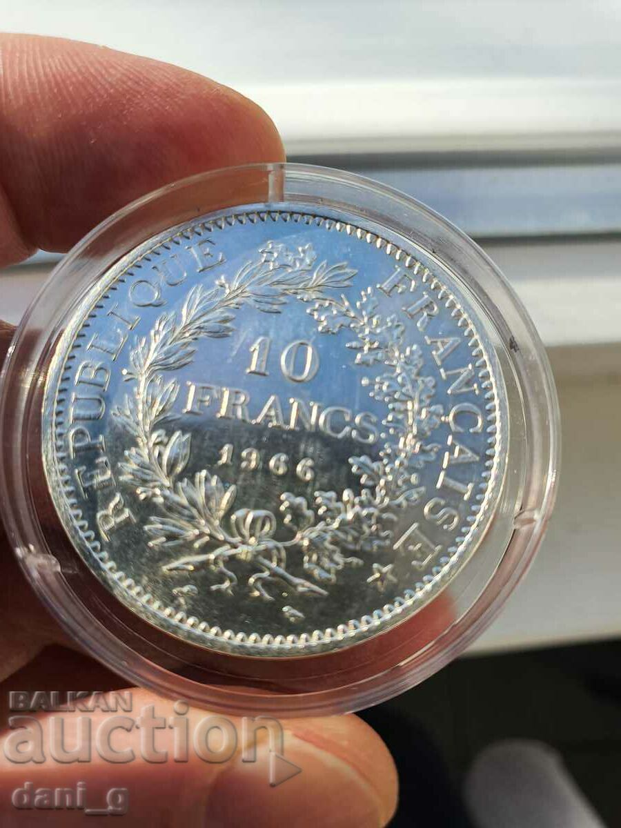 10 francs of silver