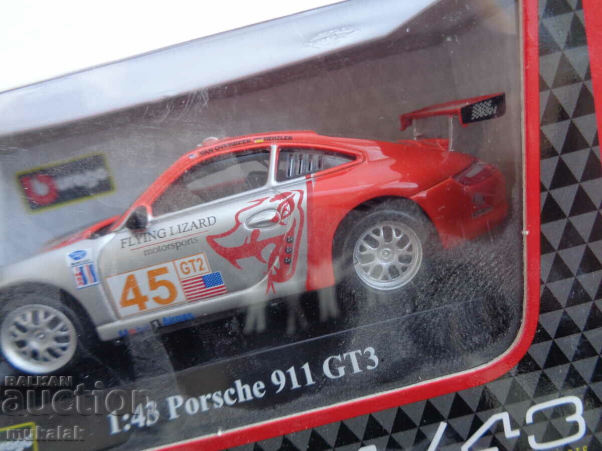 1:43 BBURAGO PORSCHE 911 GT 3 CARD TOY MODEL - 5 1:43 BBURAGO PORSCHE 911 GT 3 CARD TOY MODEL - 5
